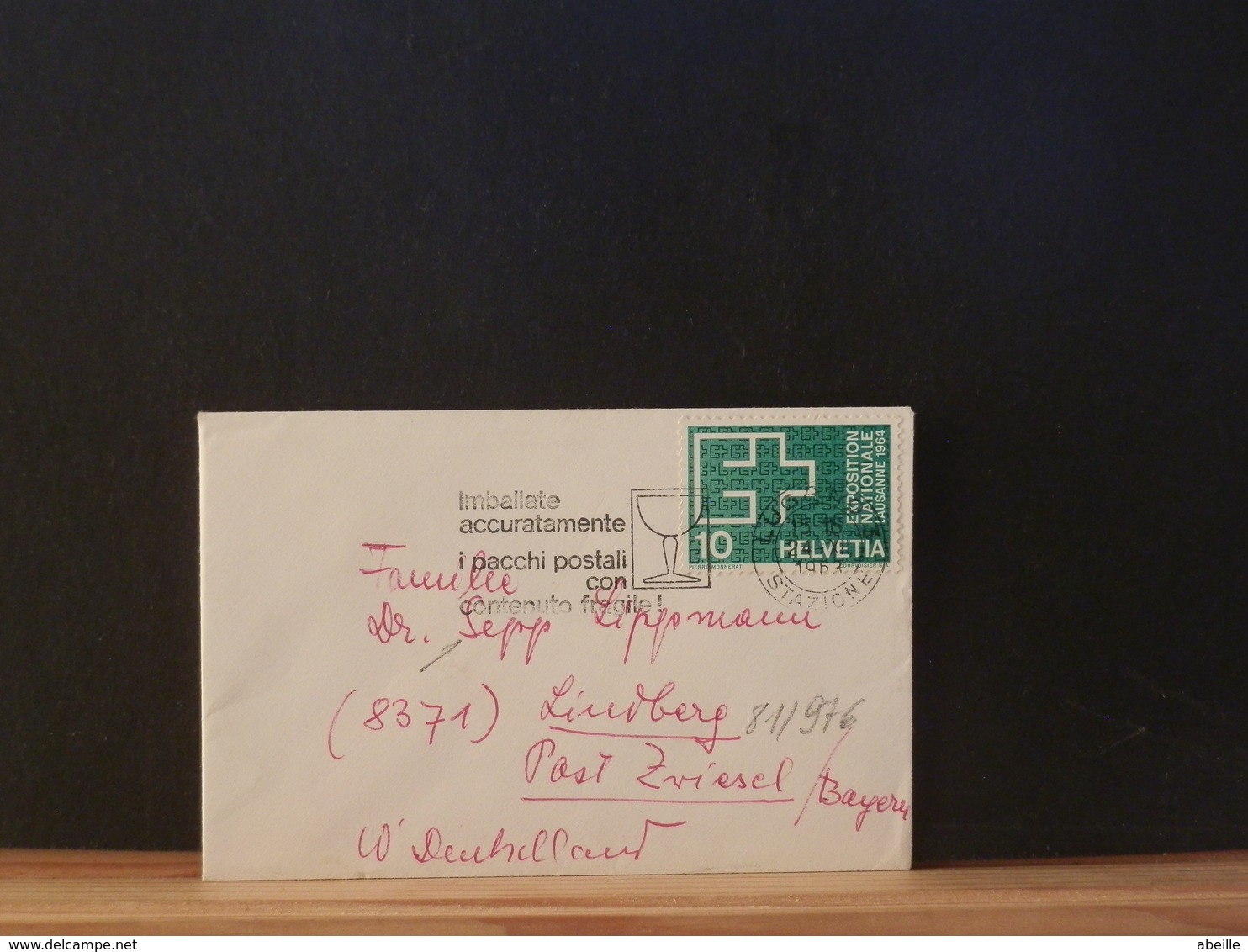 81/976PETITE  LETTRE  SUISSE  1963 - Covers & Documents