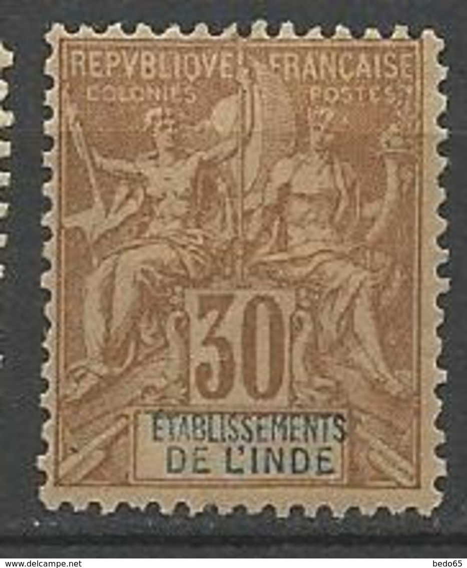 INDE TYPE GROUPE N° 9 NEUF* TRACE DE CHARNIERE TB  / MH - Unused Stamps