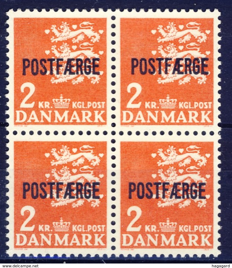 +Denmark 1972. POSTFÆRGE. Michel 45. Bloc Of 4. MNH(**) - Paquetes Postales