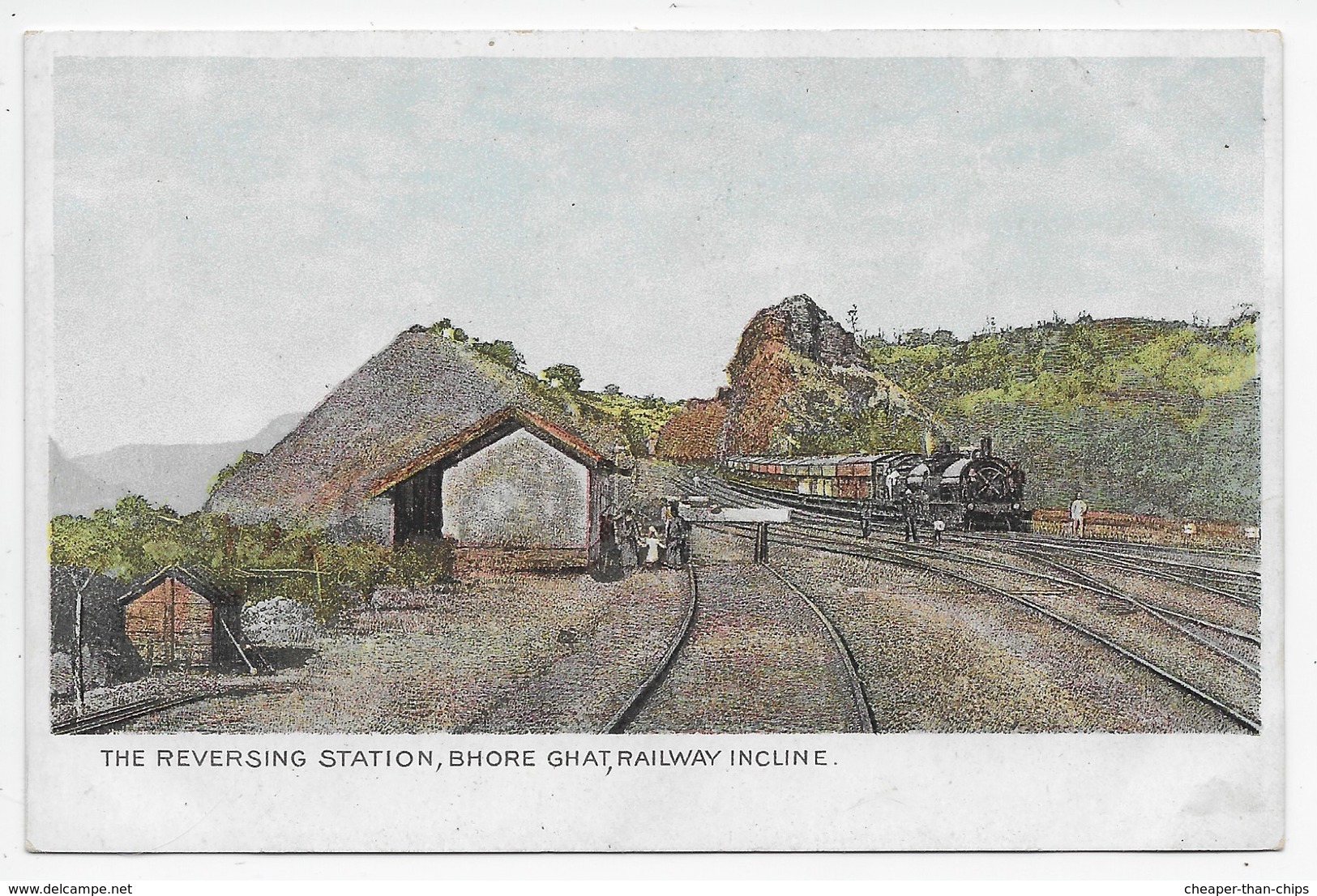 The Reversing Station, Bhore Ghat, Railway Incline - Undivided Back - India