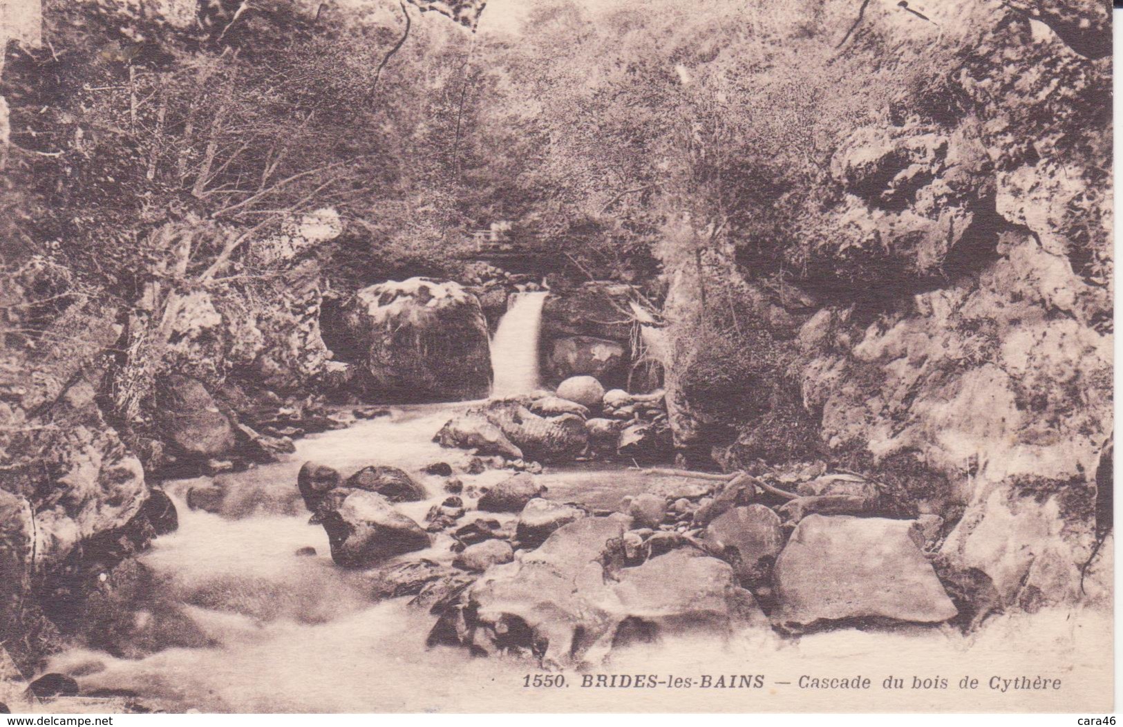 CPA - 1550. BRIDES LES BAINS Cascade Du Bois De Cythère - Brides Les Bains