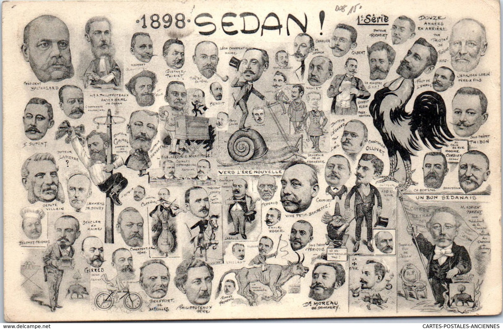 08 SEDAN - Carte Souvenir De La Campagne électorale De 1898 - Sedan