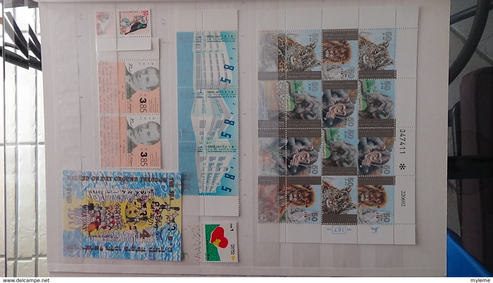 Grosse Collection De Timbres + Blocs + Carnets D'Israël Tous Avec Tabs Et **. Côte ++ A Saisir !!! - Collections (en Albums)