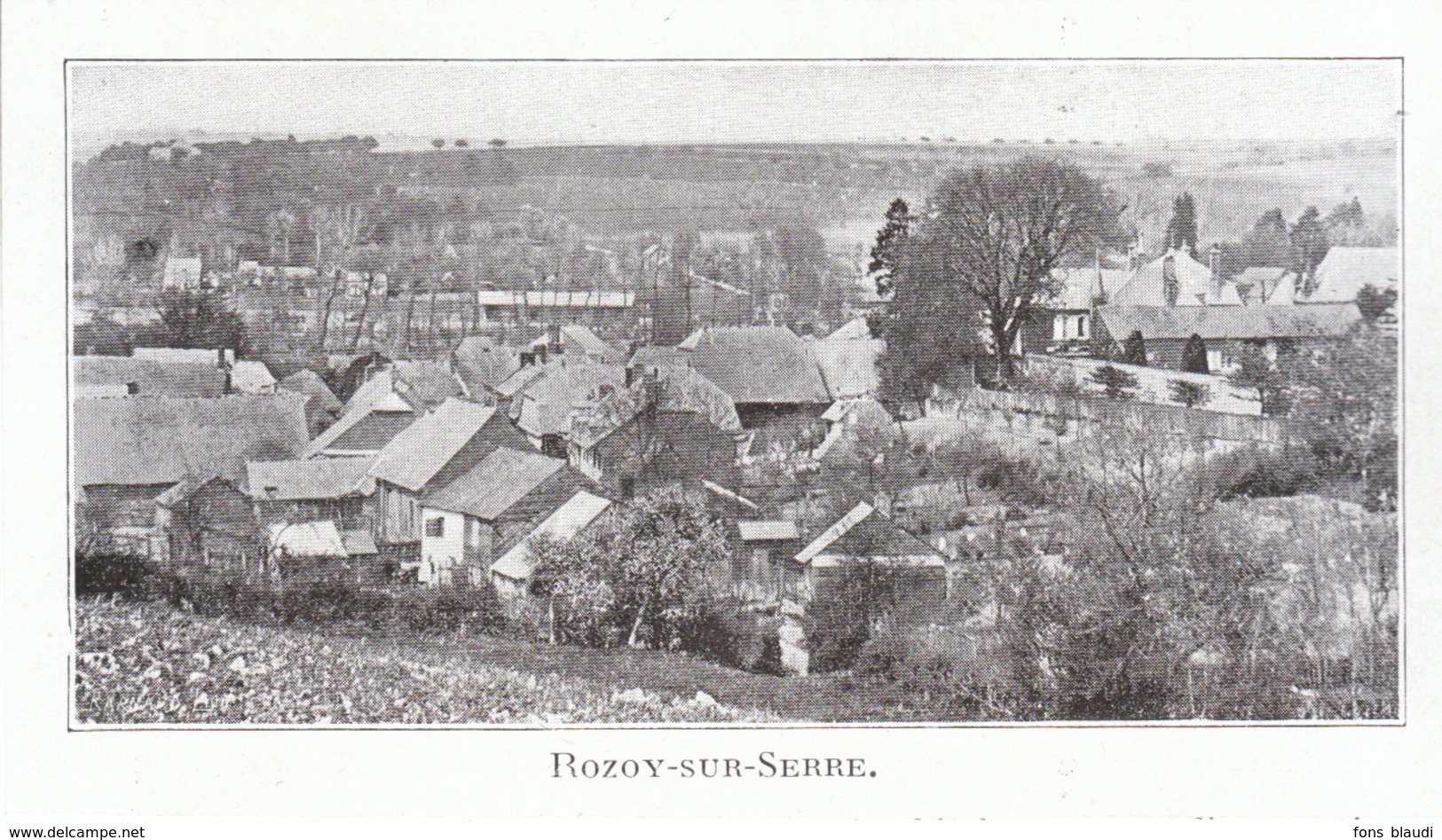 1924 - Iconographie - Rozoy-sur-Serre (Aisne) - Vue Générale - PREVOIR FRAIS DE PORT - Non Classés