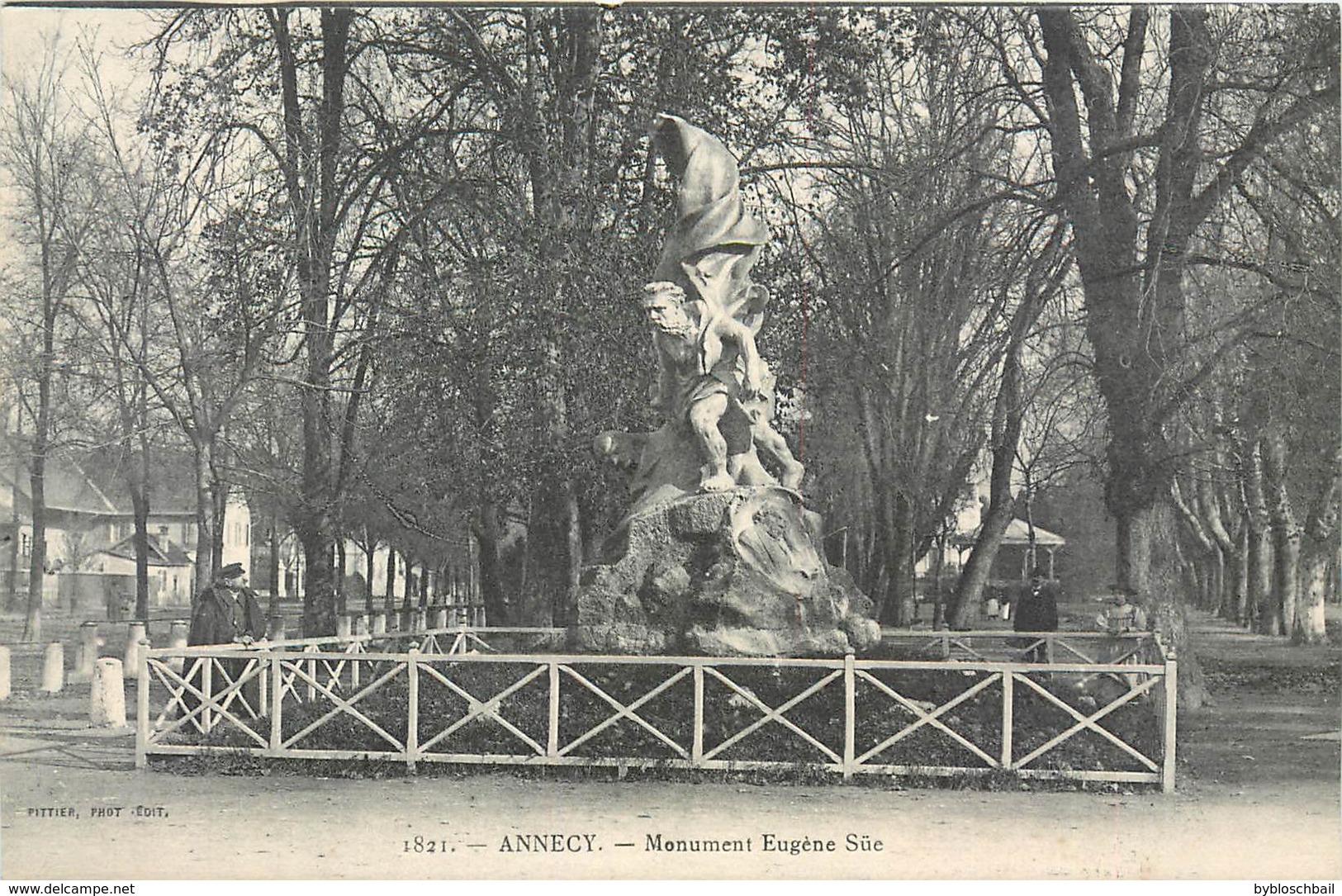 CPA 74 Haute Savoie Annecy Monument Eugène Süe - Pittier Phot.Edit. 1821 - Neuve - Annecy