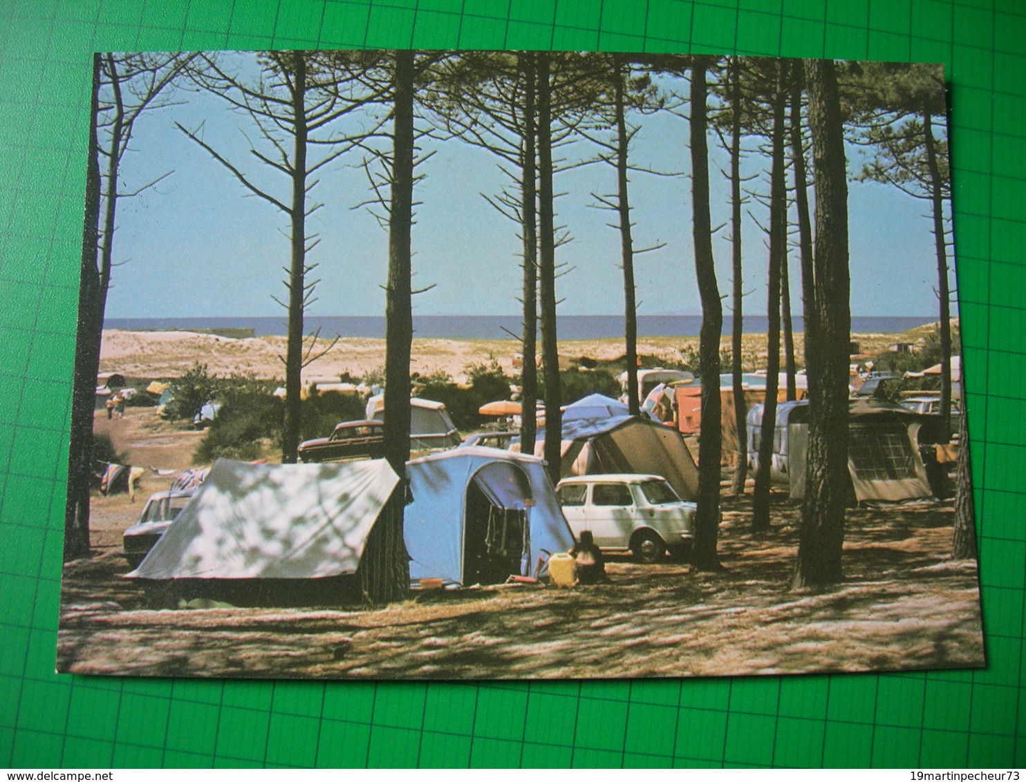 Cpsm 10x15 V Moliets Plage Landes Le Camping St Saint Martin Tentes Voitures Bon Etat - Altri & Non Classificati