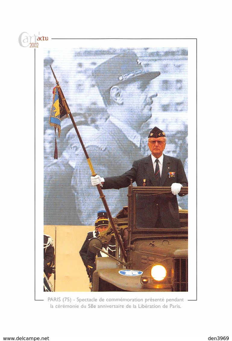 58è Anniversaire De La Libération De Paris - Charles Pegulu De Rovin - Jeep - Général De Gaulle - District 04