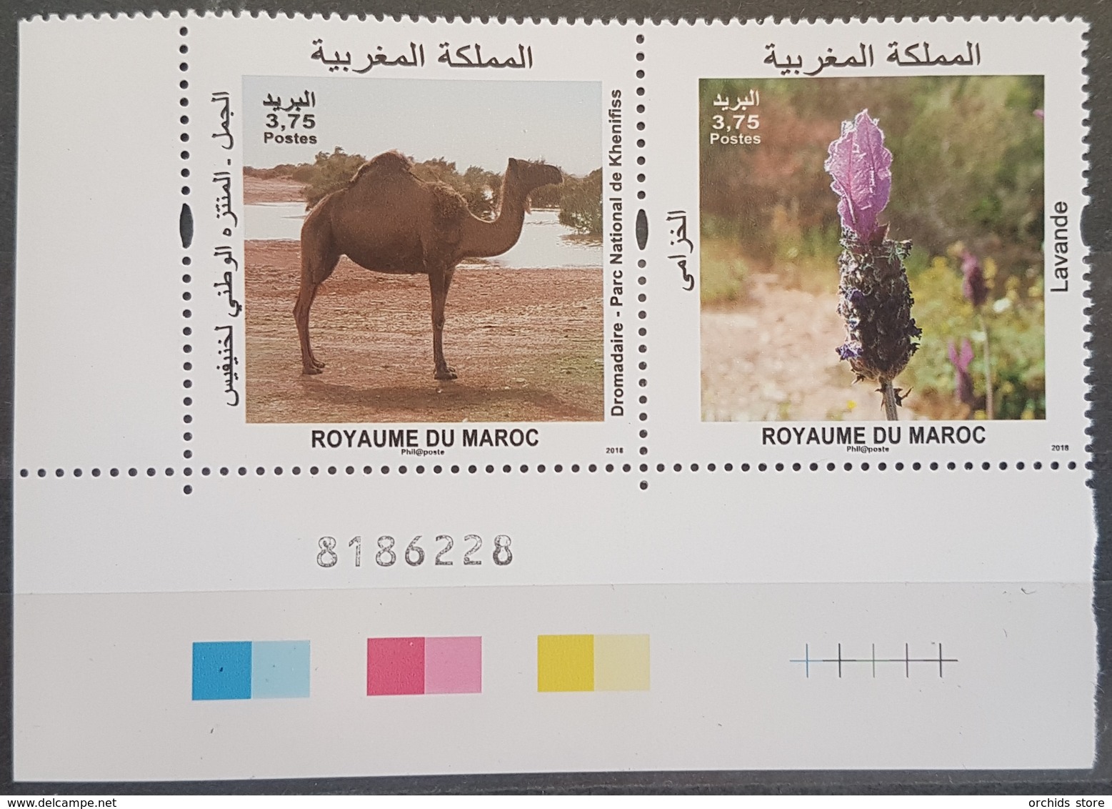 Morocco 2018 New MNH Complete Set 2v. - National Parc, Camel, Fauna, Flora, Flower - Morocco (1956-...)