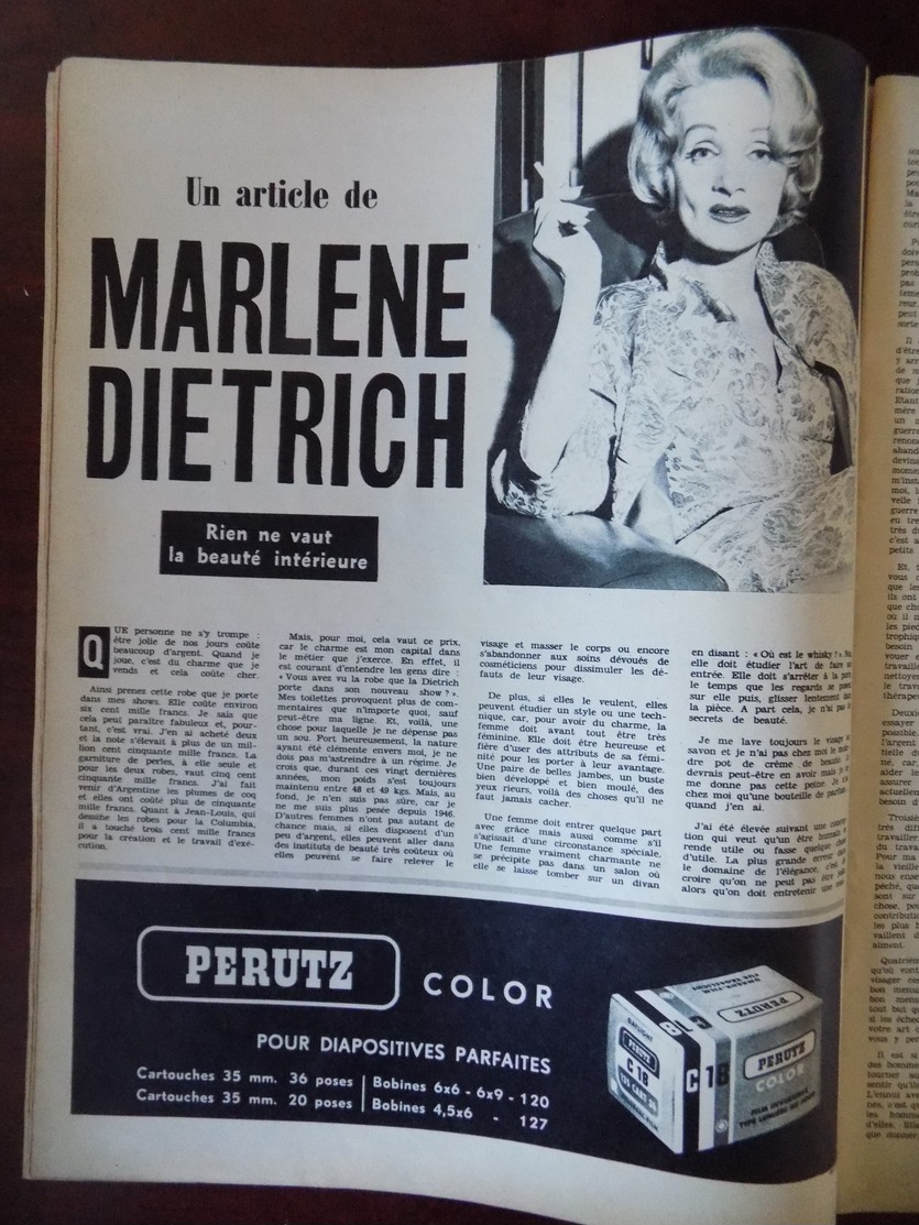 Le Soir Illustré" N° 1509 Marlène Dietrich - Chez Les Coupeurs De Têtes - Bobbejaan Schepen - Martine Carol .... - Informations Générales