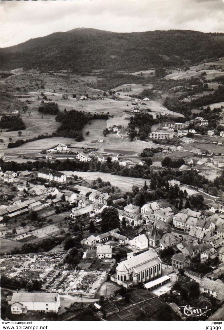 LE THILLOT  Vue Aérienne.Carte écrite En 1955  Carte Photo   2 Scans  Très Bon état - Le Thillot