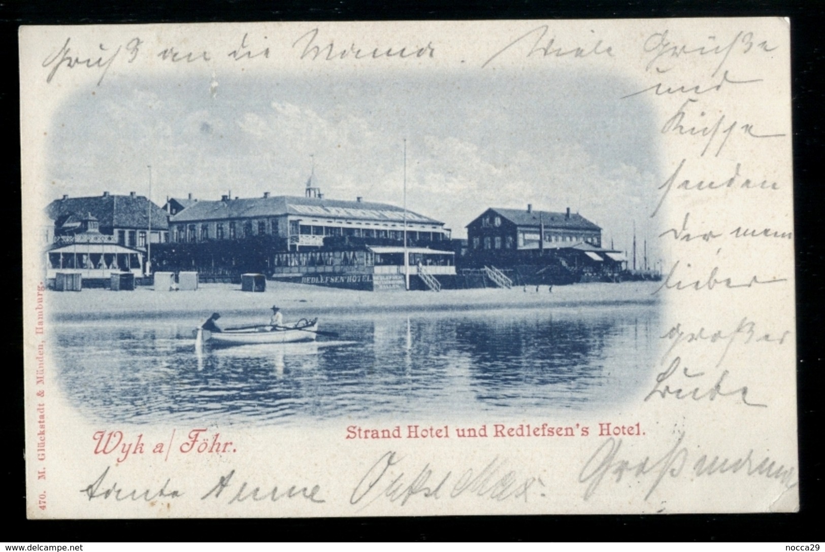 GERMANIA - DEUTSCHLAND - 1904 - FOHR - STRAND HOTEL UND REDLEFSEN'S HOTEL - Föhr