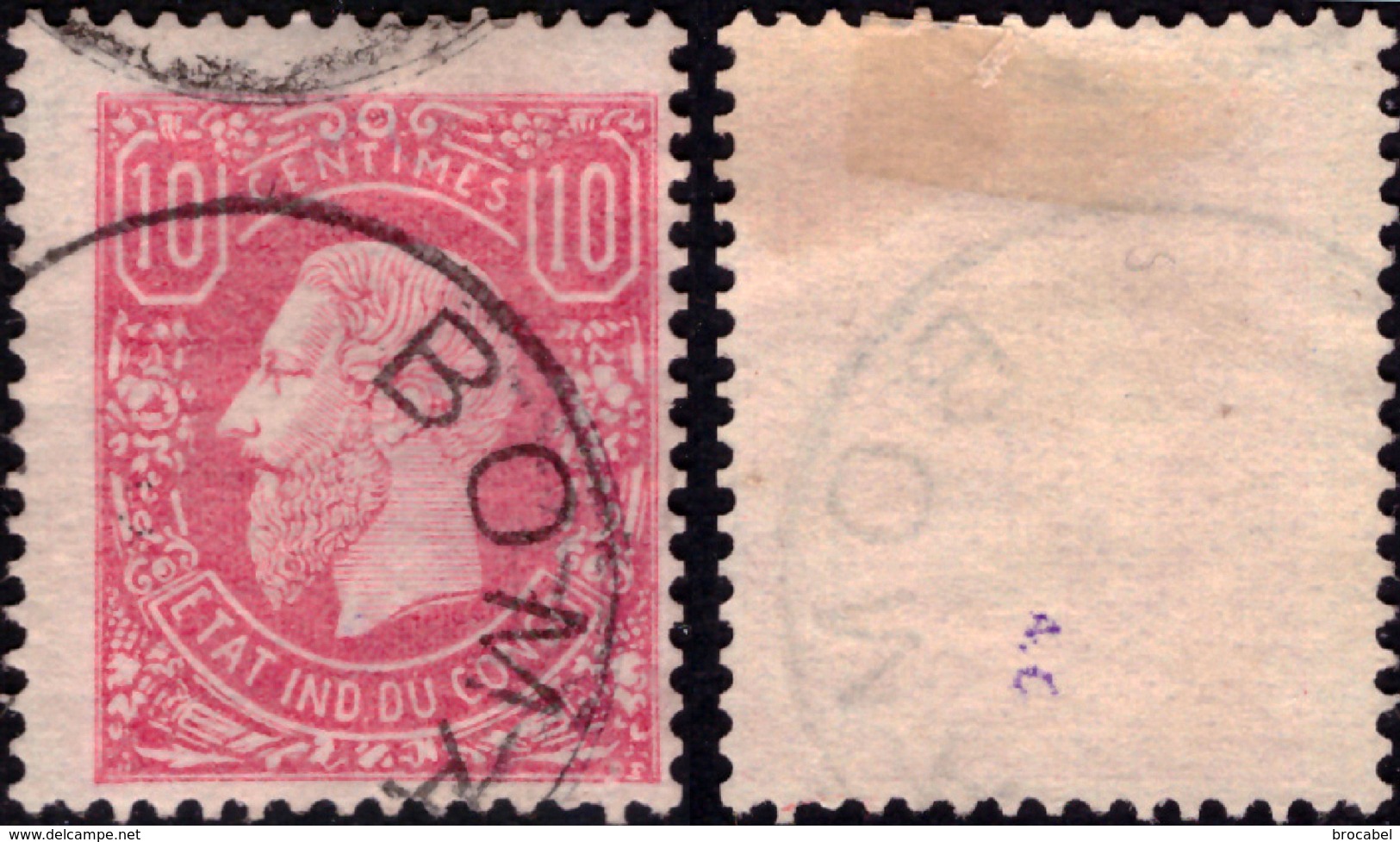 Congo Lot entre 1/10*/(o) Léopold II