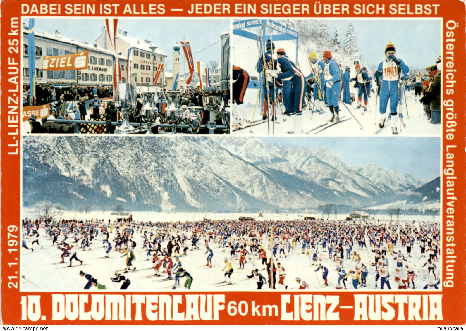 10. Dolomitenlauf 60 Km - Lienz, Austria - 3 Bilder * 27. 12. 1979 - Lienz