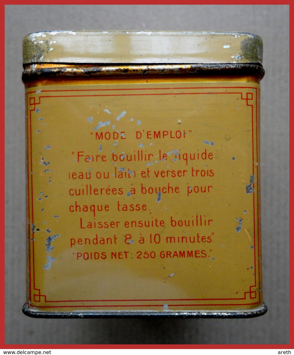 Ancienne boîte en metal CHOCOLAT en POUDRE PERRON