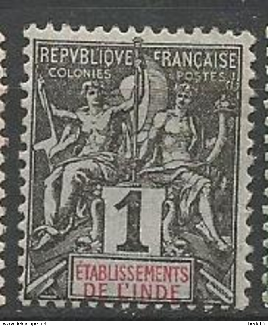 INDE TYPE GROUPE N° 1 NEUF* TRACE DE CHARNIERE TB  / MH - Unused Stamps