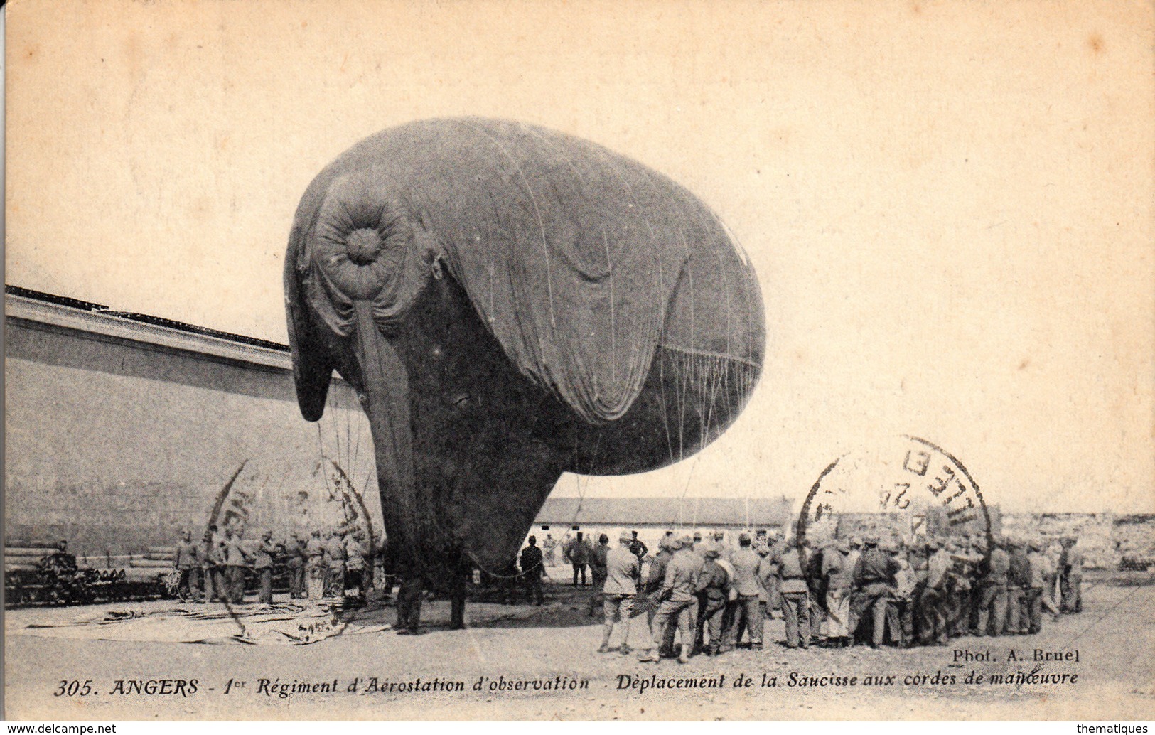 Thématiques 2018 Commémoration Fin De Guerre 1914 1918 Angers 1 Er Régiment D'Aérostation D'Observation Saucisse Cordes - Autres & Non Classés