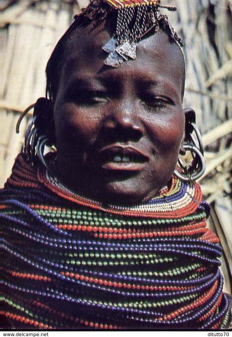 Kensta Tribes Series - Turkana Girli - Donnina - Formato Grande Viaggiata – E 9 - Kenia