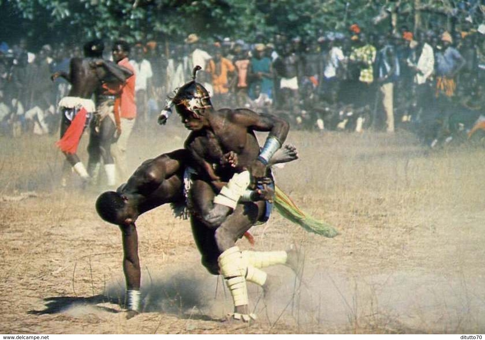 Guinea - Bissau - Africa Occidentale - Festa Della Lotta Presso La Tribù Felupe - Formato Grande Non Viaggiata – E 9 - Guinea-Bissau