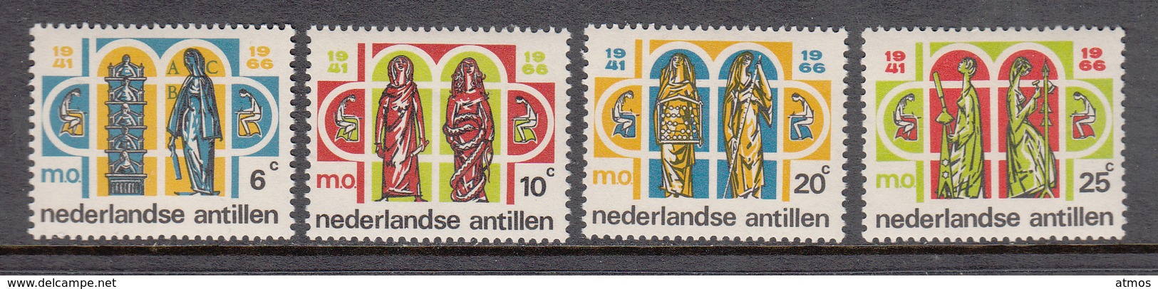 Netherlands Antilles MNH NVPH Nr 372/75 From 1966 - Curaçao, Nederlandse Antillen, Aruba