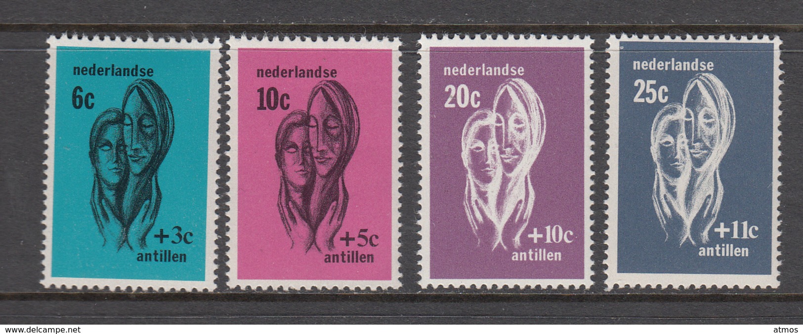 Netherlands Antilles MNH NVPH Nr 385/88 From 1967 - Curacao, Netherlands Antilles, Aruba
