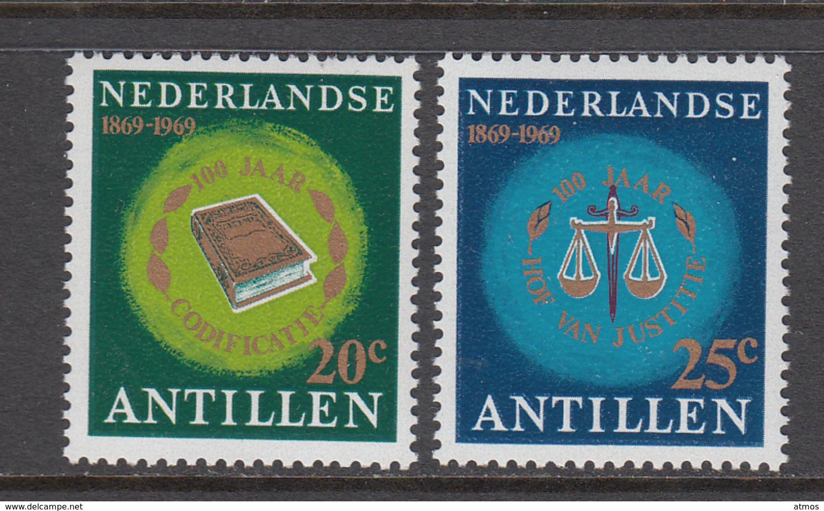 Netherlands Antilles MNH NVPH Nr 408/09 From 1969 - Curaçao, Nederlandse Antillen, Aruba