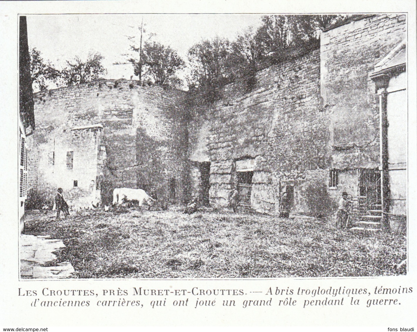 1924 - Iconographie - Muret-et-Crouttes (Aisne) - Les Crouttes - PREVOIR FRAIS DE PORT - Non Classés