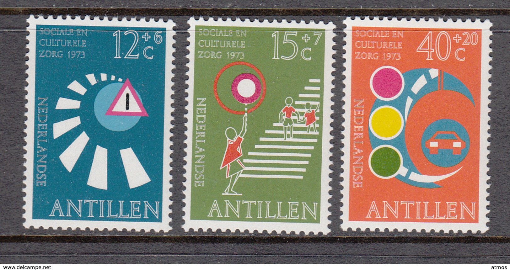 Netherlands Antilles MNH NVPH Nr 469/71 From 1973 - Curaçao, Nederlandse Antillen, Aruba