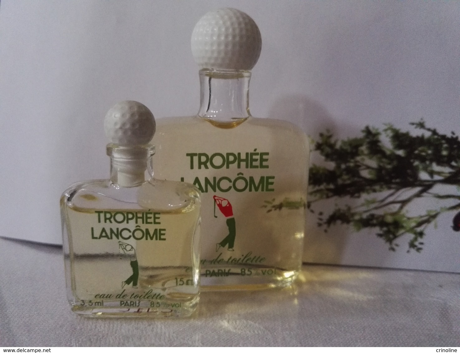 Miniature Parfum Trophée De Lancome  Homme 15 Ml Et 3,5 Ml - Miniatures (sans Boite)