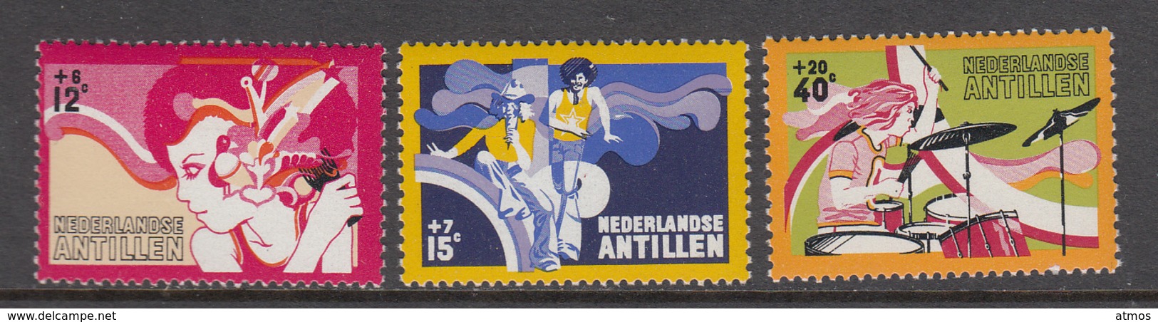 Netherlands Antilles MNH NVPH Nr 489/91 From 1974 - Curazao, Antillas Holandesas, Aruba