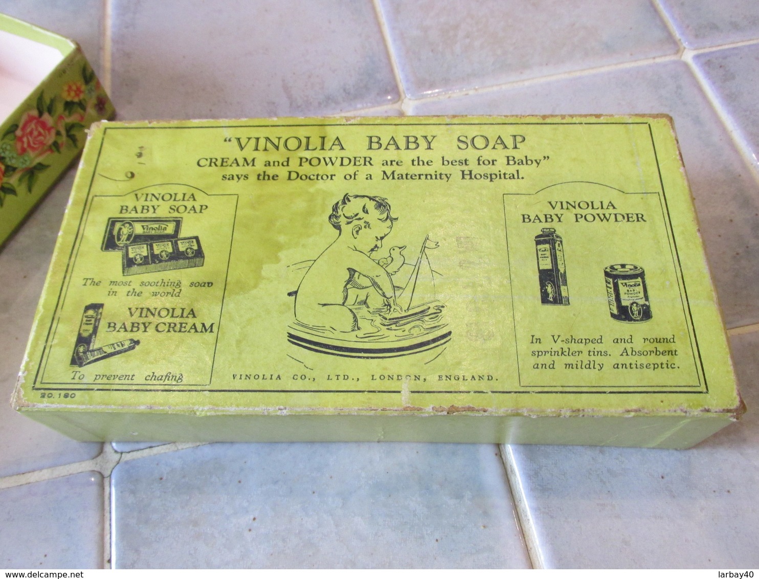 Boîte En Carton   Ancienne Vinolia Premier Soap London England - Boîtes/Coffrets