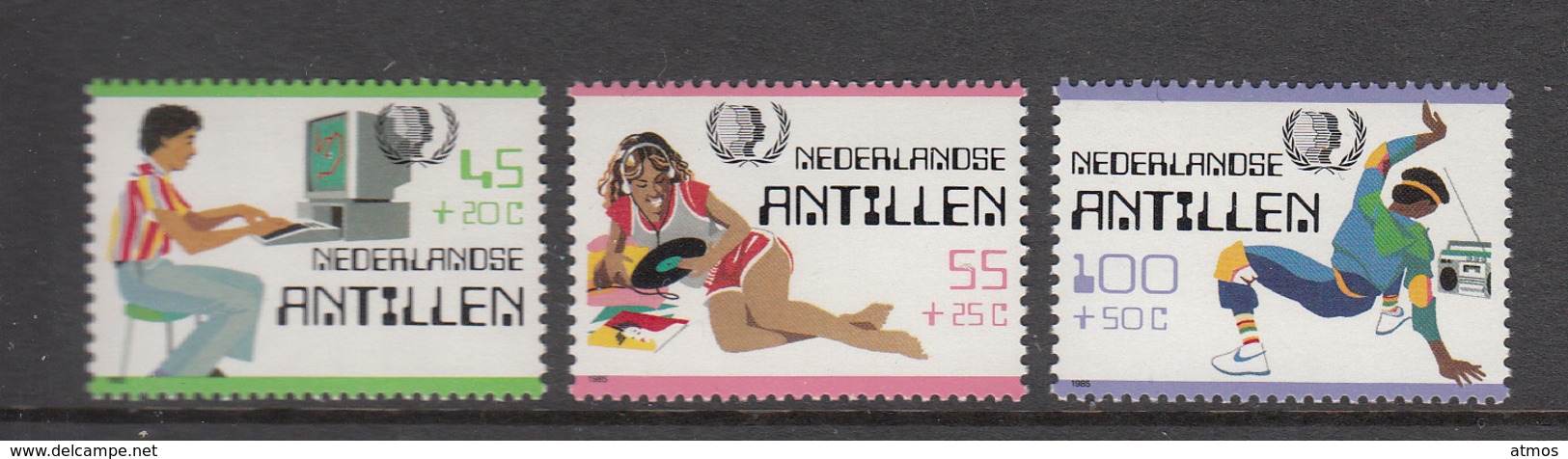 Netherlands Antilles MNH NVPH Nr 810/12 From 1985 / Catw 6.30 EUR - Curaçao, Nederlandse Antillen, Aruba