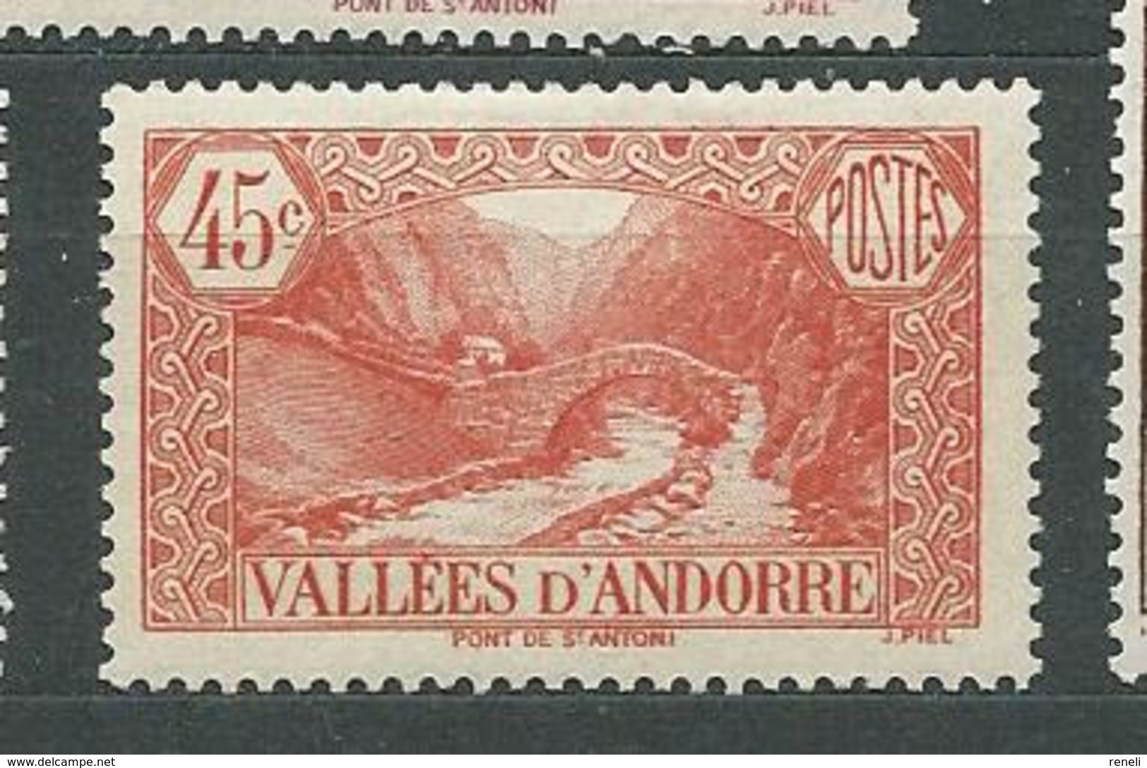 ANDORRE  N°  34  *  TB  2 - Nuevos