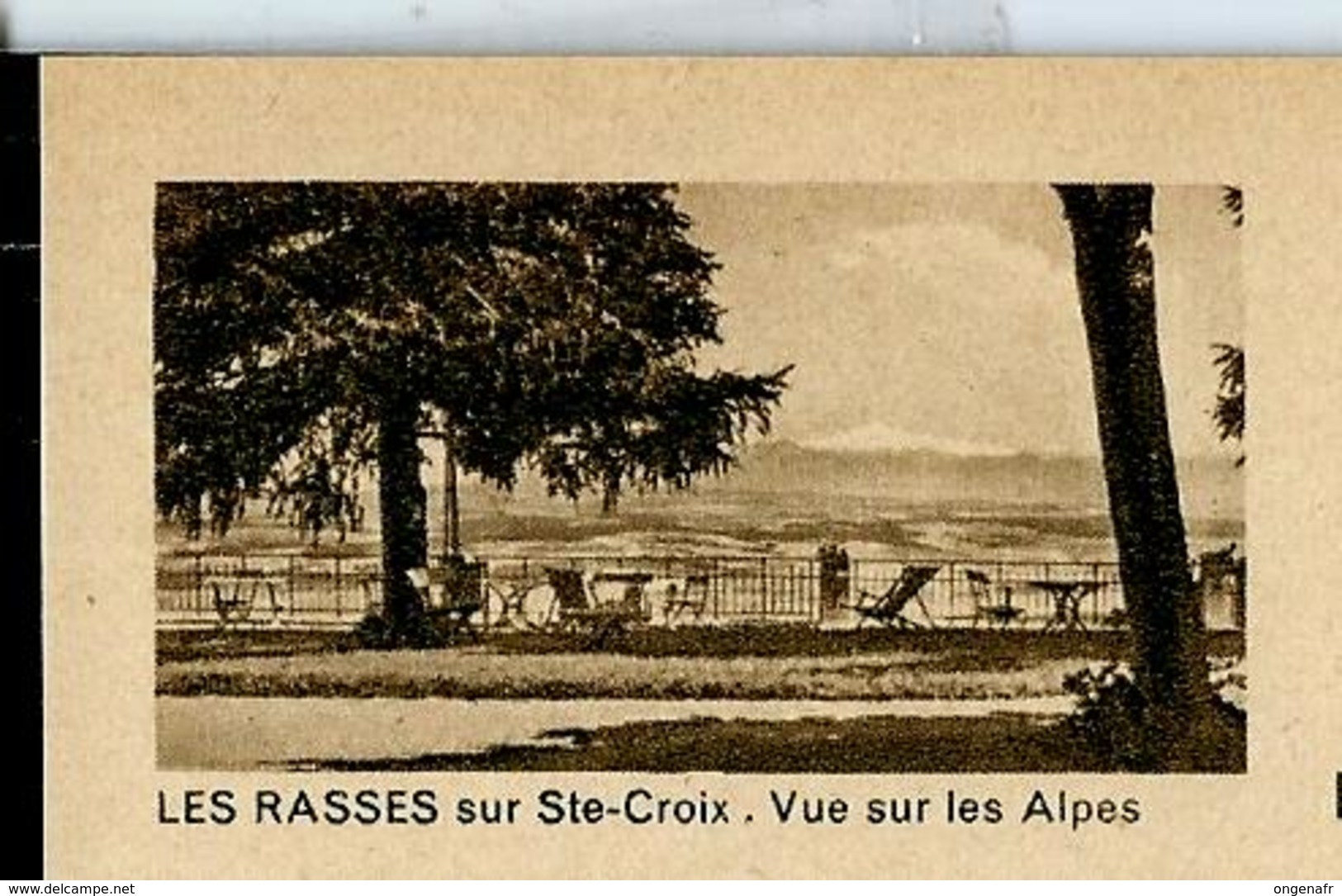 Carte Illustré Neuve N° 182 - 0225 F - LES RASSES Sur Ste-Croix , Vue Sur Les Alpes   (Zumstein 2009) - Interi Postali