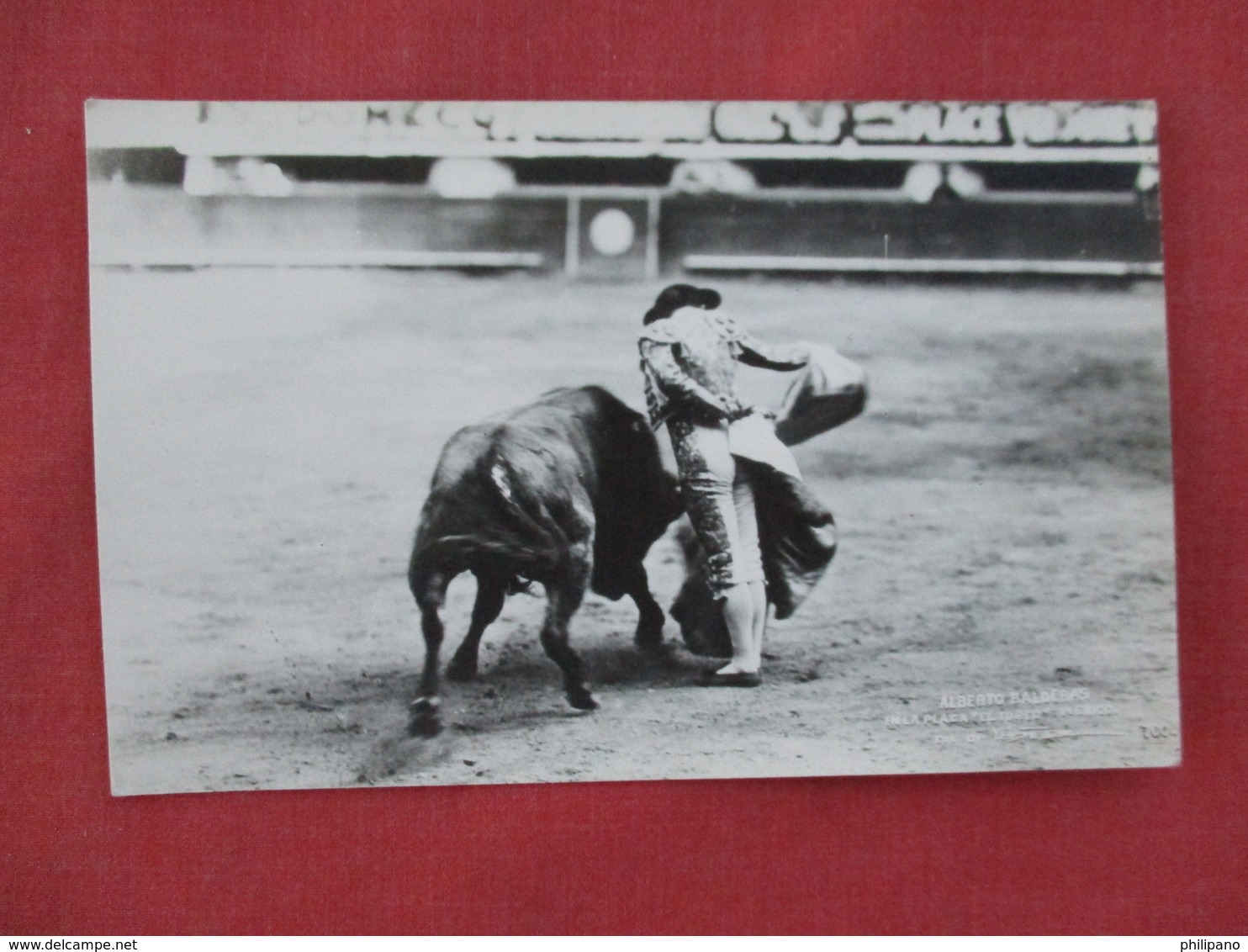 RPPC  Mexico Bull Fight  Alberto Balderas       Ref 3077 - Corrida