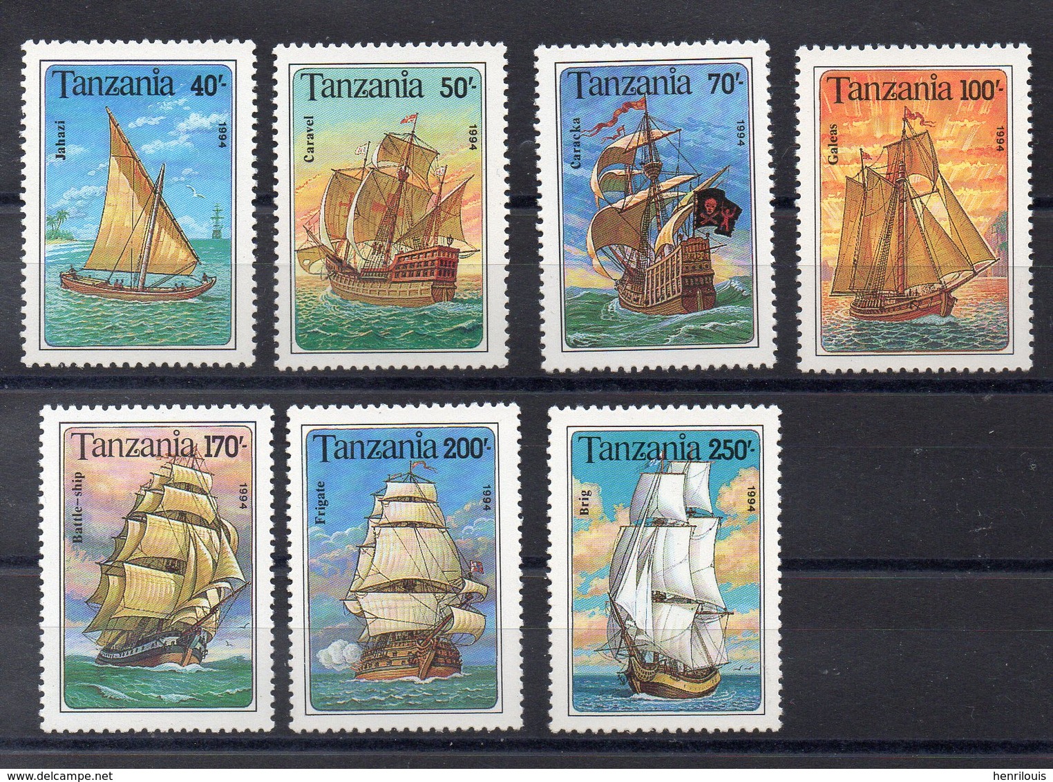 TANZANIE   Timbres Neufs ** De 1994 ( Ref 5817 ) Tranport - Bateaux - Voiliers - Tanzanie (1964-...)