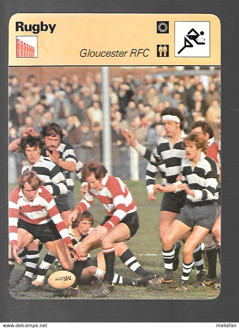 GF344 - FICHE EDITION RENCONTRE - RUGBY - GLOUCESTER RFC - Rugby