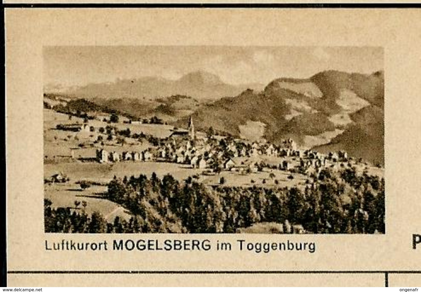 Carte Illustré Neuve N° 182 - 0239 F - Luftkurort MOGELSBERG Im Toggenburg   (Zumstein 2009) - Entiers Postaux