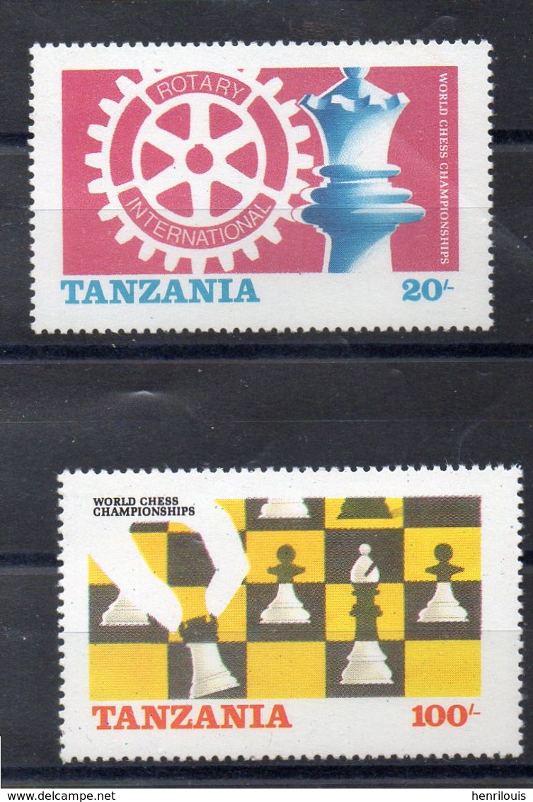 TANZANIE   Timbres Neufs ** De 1986 ( Ref 5819 ) Rotary - Echecs - Tanzanie (1964-...)