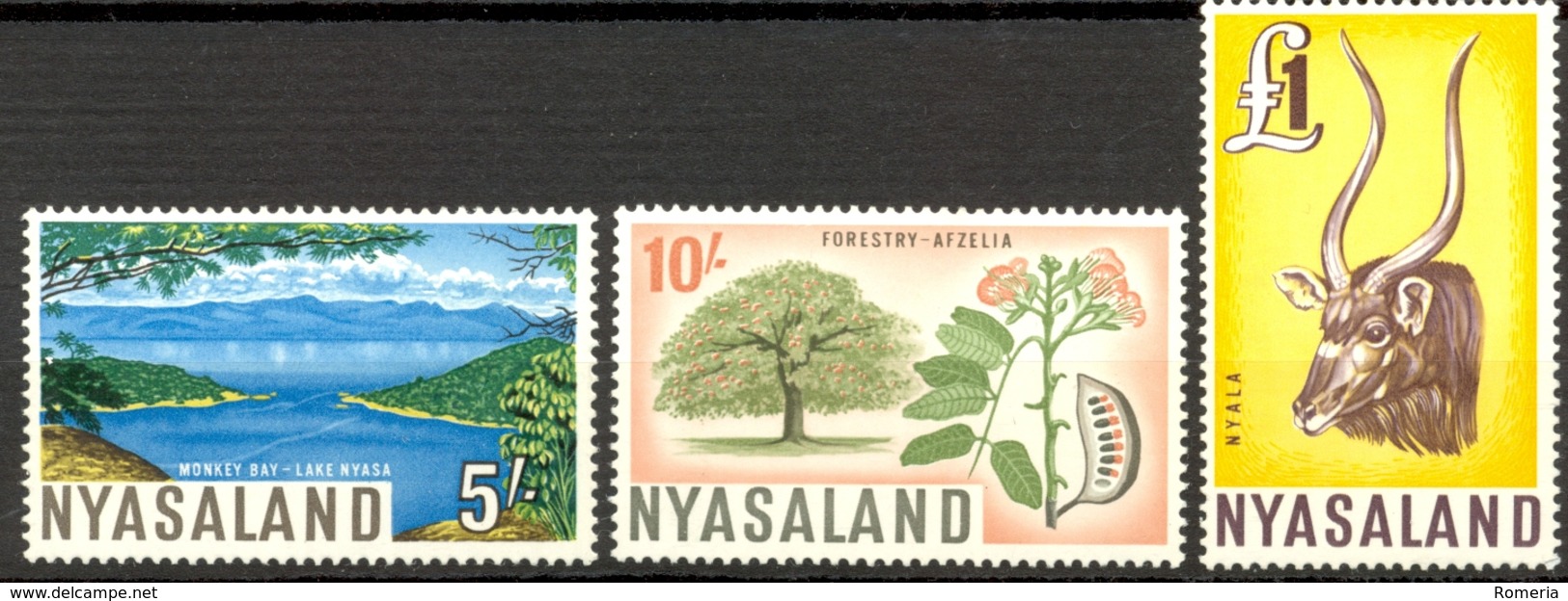 Nyassaland - 1964 - Yt 141/143 - Série Courante - * Charnière - Rodesia & Nyasaland (1954-1963)