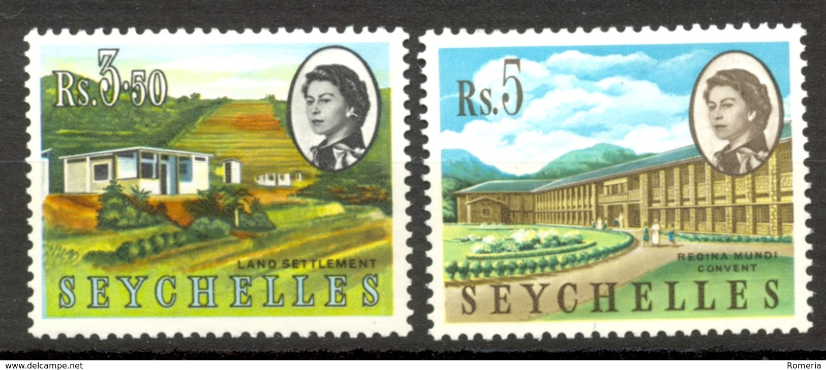 Seychelles - 1961 - Yt 200/201 - Série Courante - * Charnière - Seychelles (...-1976)