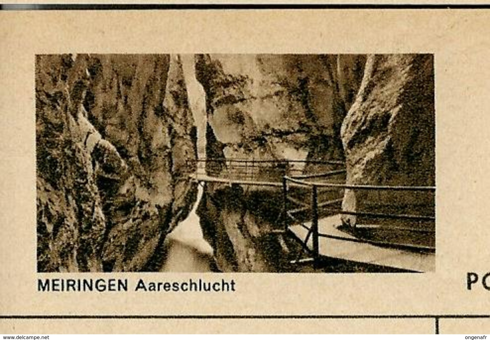 Carte Illustré Neuve N° 182 - 0251 F - MEIRINGEN Aaresschlcht   (Zumstein 2009) - Entiers Postaux