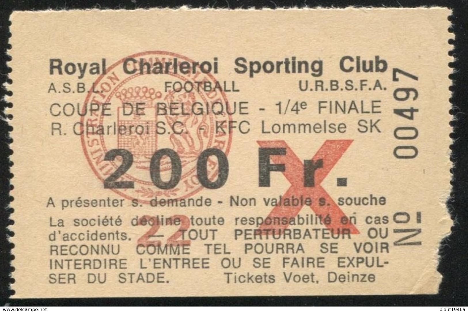 Grand lot de tickets de football