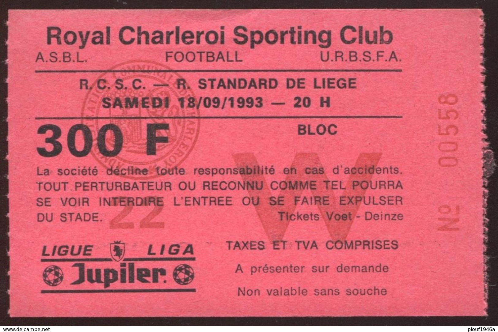 Grand lot de tickets de football