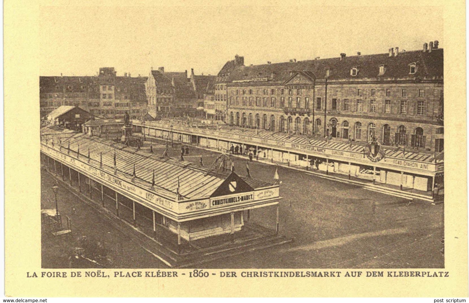 Strasbourg - Place Kléber - Foire De Noël 1860 - Série Strasbourg Disparu - Strasbourg