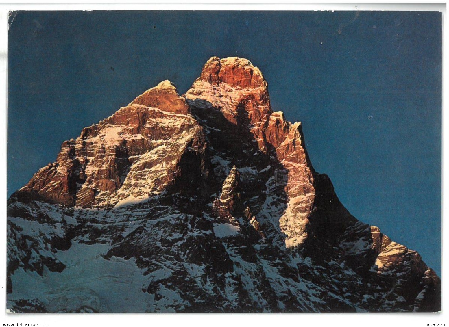 Valle D’Aosta Il Monte Cervino Tramonto Viaggiata 1974 - Altri & Non Classificati