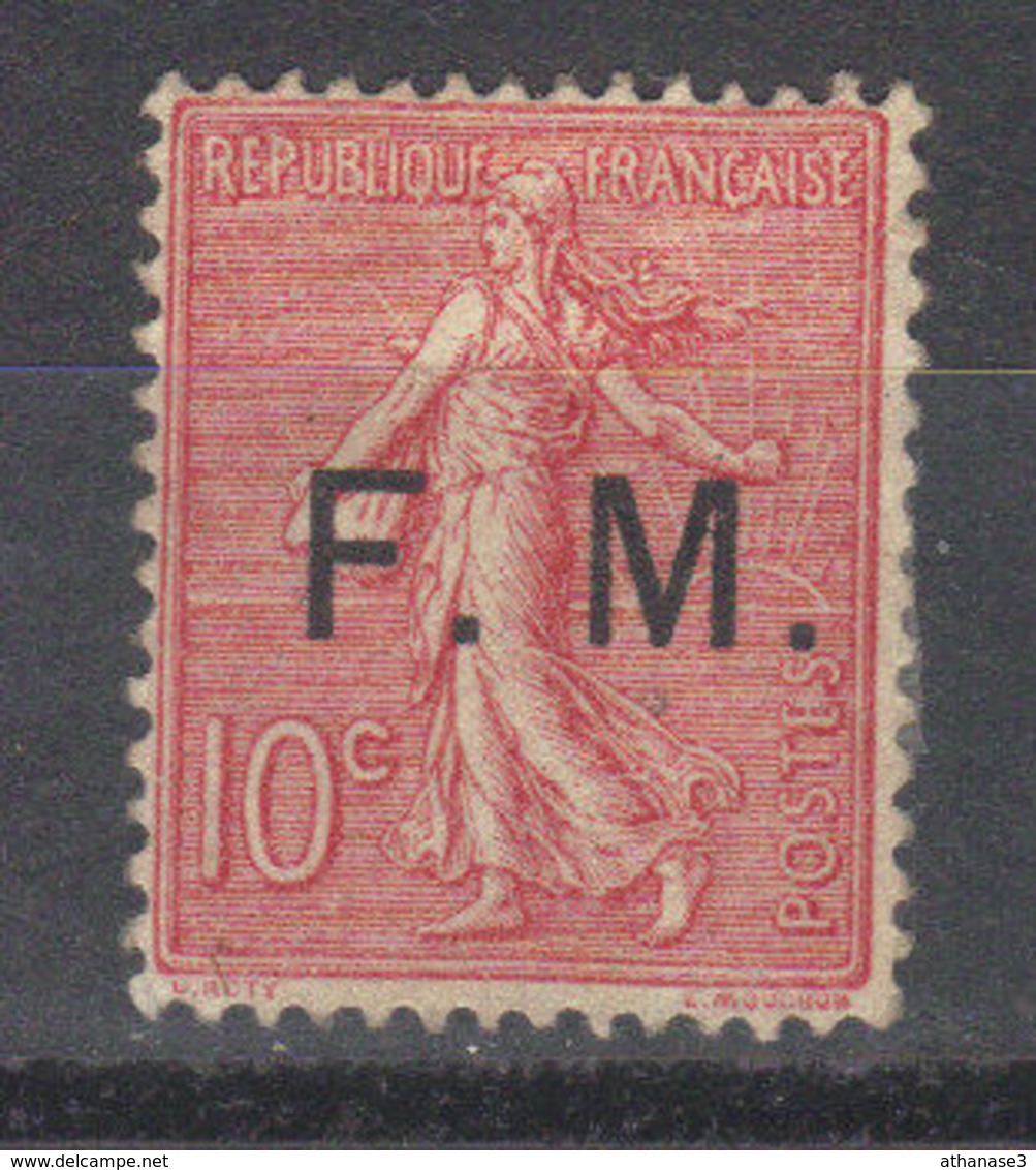 FRANCE   Franchise N° 4* (1906) Centrage Correct - Military Postage Stamps