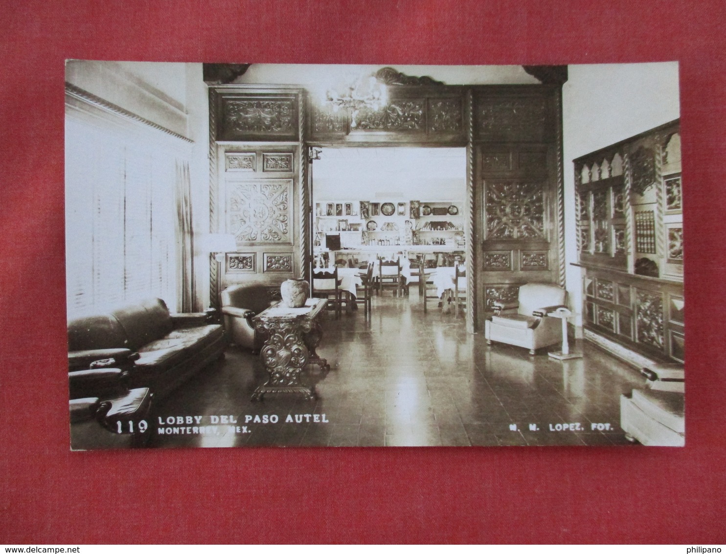 RPPC Lobby Del Paso Autel  Monterrrey  Ref. 3078 - Mexico