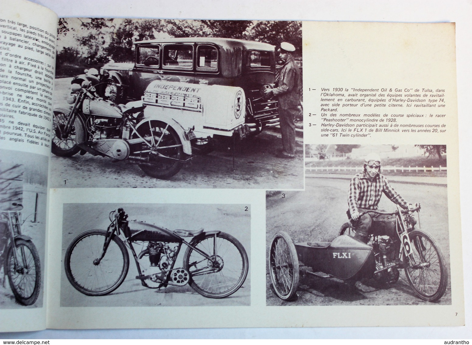 revue automobiliste moto Harley Davidson guerre 39-45 side car blindé Lanswerk MERCEDES type S Croisière noire Citroën