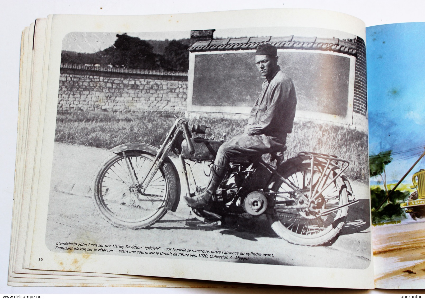 revue automobiliste moto Harley Davidson guerre 39-45 side car blindé Lanswerk MERCEDES type S Croisière noire Citroën