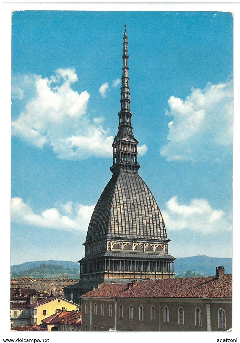 Piemonte Torino La Mole Antonelliana Viaggiata 1968 Condizioni Come Da Scansione - Mole Antonelliana